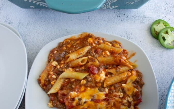 Ground Beef and Penne Pasta Casserole