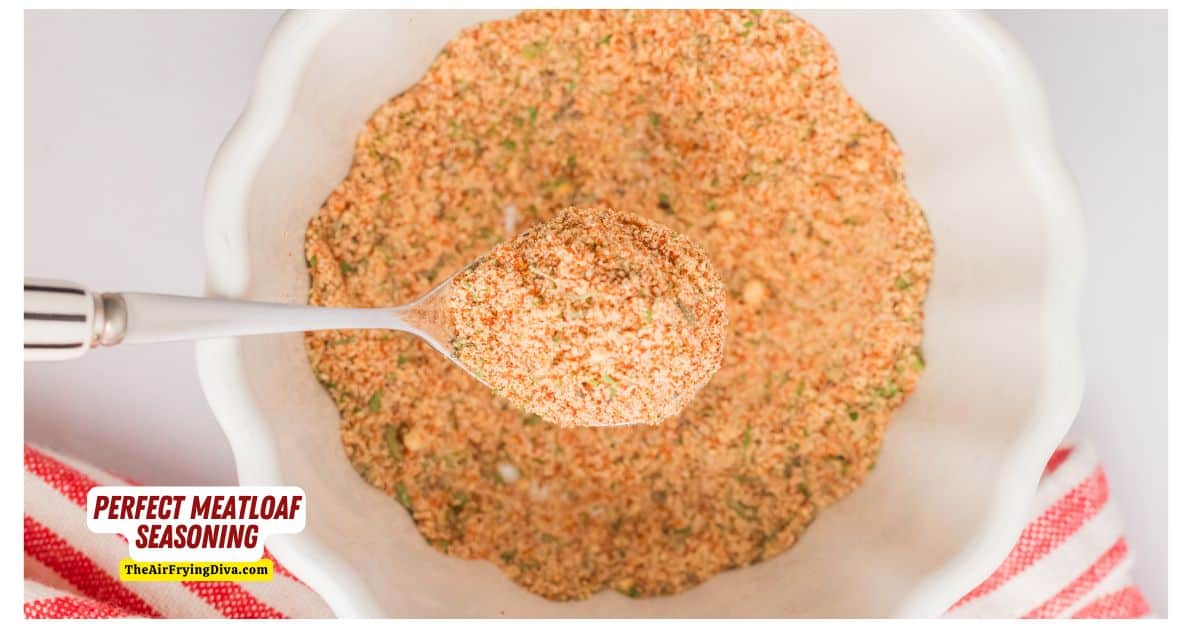 Perfect Meatloaf Seasoning Recipe, a simple eight ingredient recipe for seasoning that can be used to make meatloaf with.