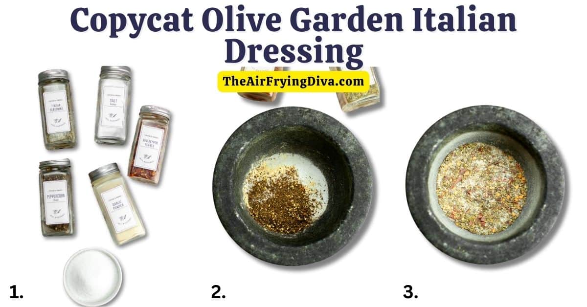 Copycat Olive Garden Italian Dressing, a simple and delicious salad dressing recipe inspired by a restaurant version.