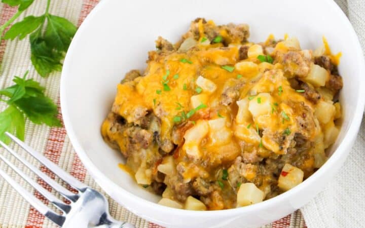 Easy Slow Cooker Sausage Potato Casserole