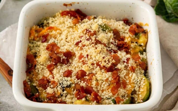 Bacon and Brussel Sprout Casserole