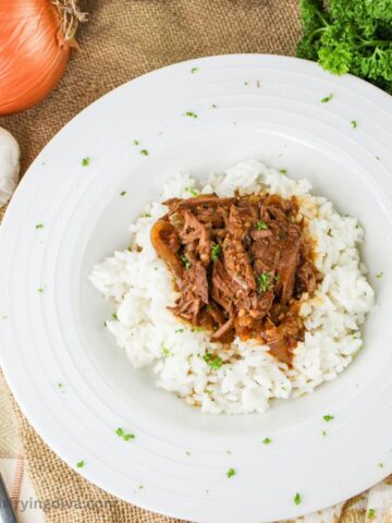 Slow Cooker Steak with Onions