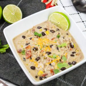 Crockpot Creamy Chicken Tortilla Soup