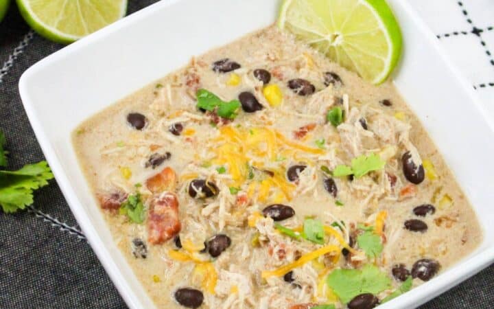 Crockpot Creamy Chicken Tortilla Soup