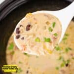 Crockpot Creamy Chicken Tortilla Soup