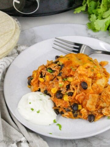 Crockpot Enchilada Casserole Recipe