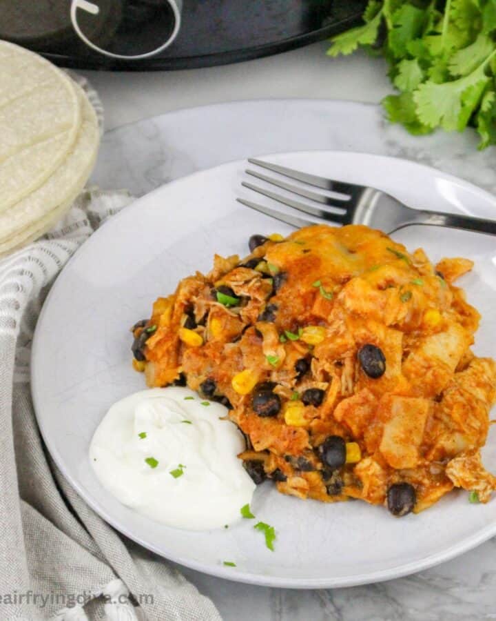 Crockpot Enchilada Casserole Recipe