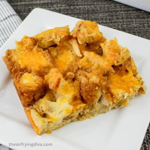 Easy Chicken and Waffle Casserole