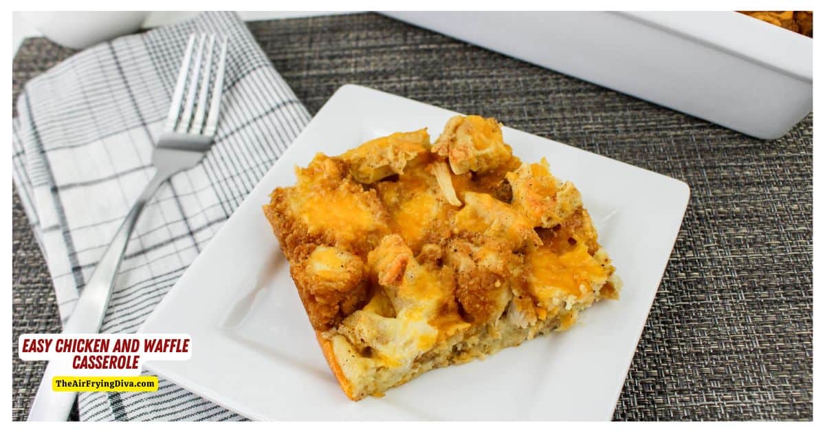 Easy Chicken and Waffle Casserole is a simple breakfast or brunch recipe made with frozen waffles and chicken tenders. Easy Chicken and Waffle Casserole is a simple breakfast or brunch recipe made with frozen waffles and chicken tenders.