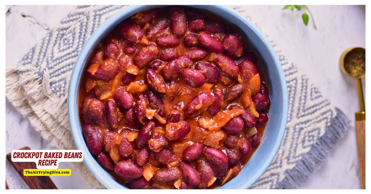 CrockPot Baked Beans Recipe, a simple recipe for beans cooked in a slow cooker to perfection in a Savory, Sweet and and rich sauce. CrockPot Baked Beans Recipe, a simple recipe for beans cooked in a slow cooker to perfection in a Savory, Sweet and and rich sauce.