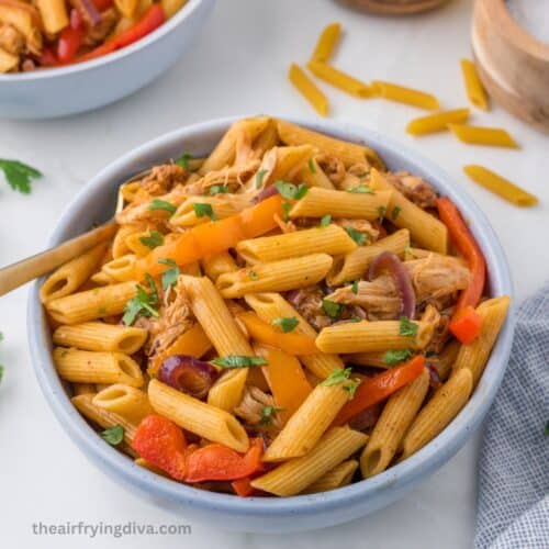 Skillet Chicken Fajita Pasta