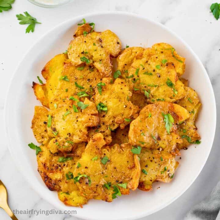 Air Fryer Smashed Potatoes Recipe
