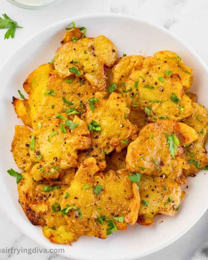 Air Fryer Smashed Potatoes Recipe