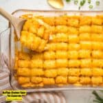 Buffalo Chicken Tater Tot Casserole