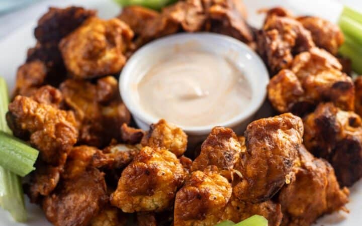 Skillet Buffalo Cauliflower Wings