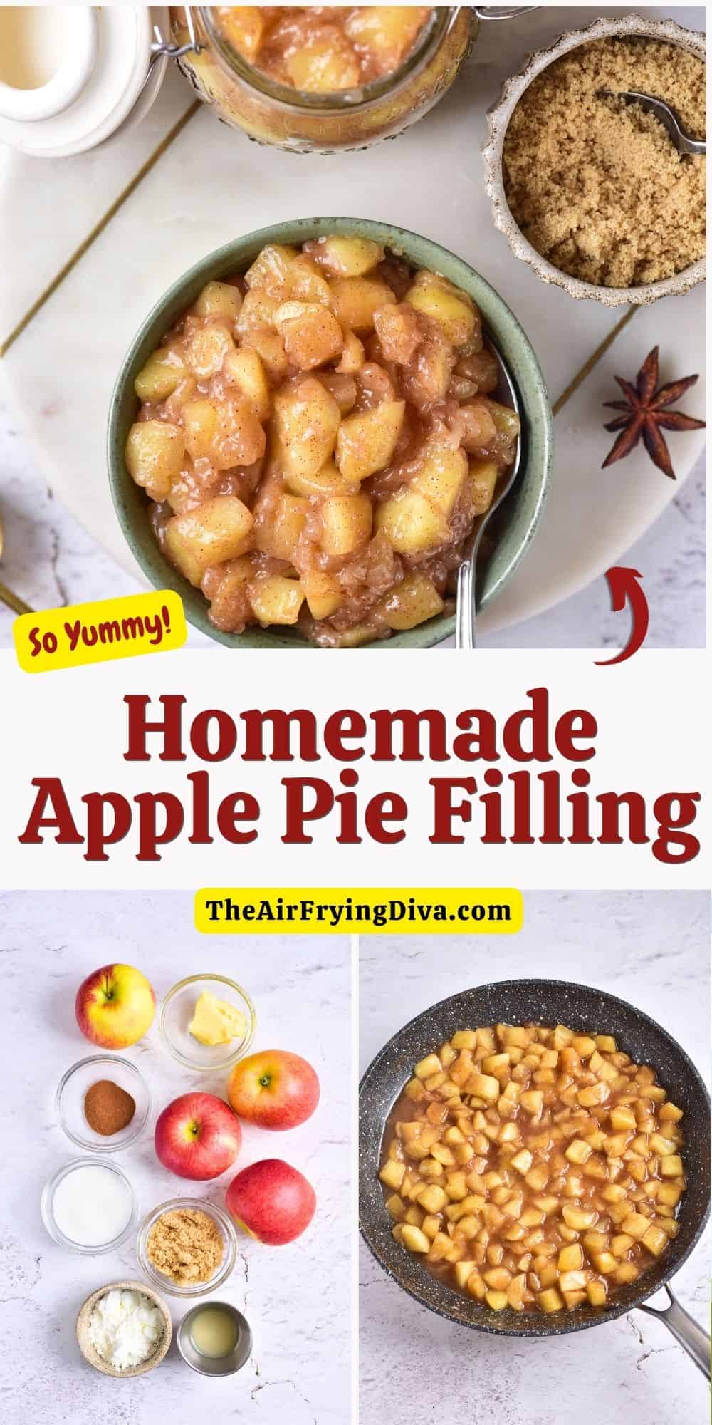 How to Make Homemade Apple Pie Filling, a simple recipe made with fresh apples and warm spices for a perfect balance of flavors.