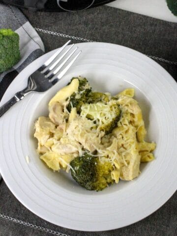Slow Cooker Chicken and Broccoli Pasta