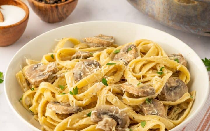 Skillet Creamy Mushroom Pasta