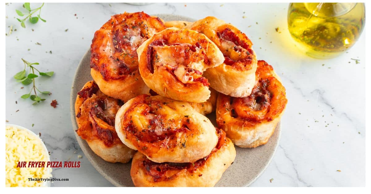 Easy Air Fryer Pizza Rolls made from scratch. Mouthwatering good pepperoni pizza rolls air fried to perfection in about 8 minutes. Easy Air Fryer Pizza Rolls made from scratch. Mouthwatering good pepperoni pizza rolls air fried to perfection in about 8 minutes.