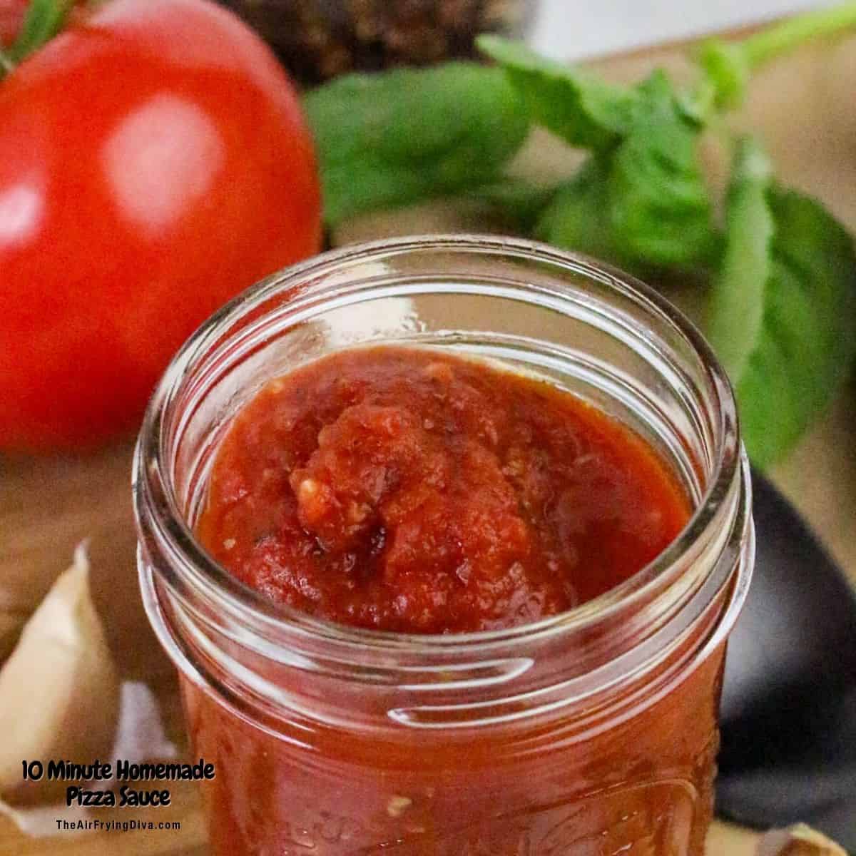 10 Minute Homemade Pizza Sauce, simple and delicious sauce recipe made in the Neapolitan style with San Marzano tomatoes.