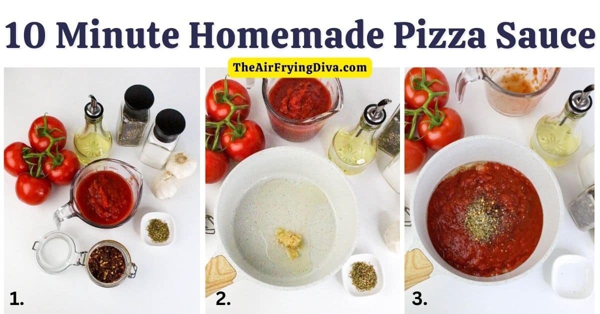 10 Minute Homemade Pizza Sauce, simple and delicious sauce recipe made in the Neapolitan style with San Marzano tomatoes.