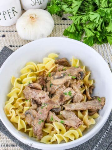 Dutch Oven Beef Stroganoff