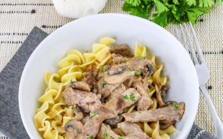 Dutch Oven Beef Stroganoff