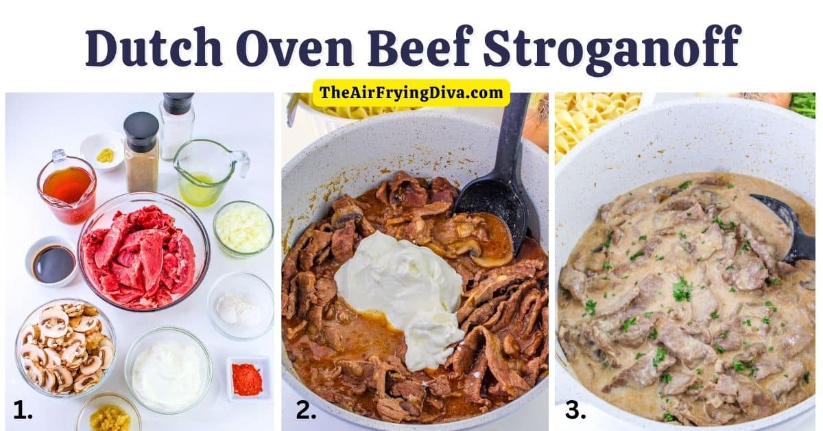 Dutch Oven Beef Stroganoff