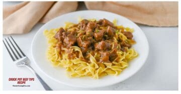 Crock Pot Beef Tips Recipe - theairfryingdiva