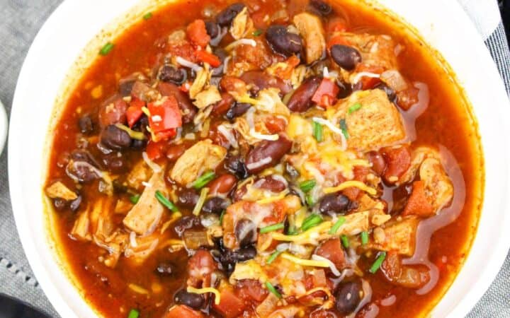Slow Cooker Leftover Turkey Chili