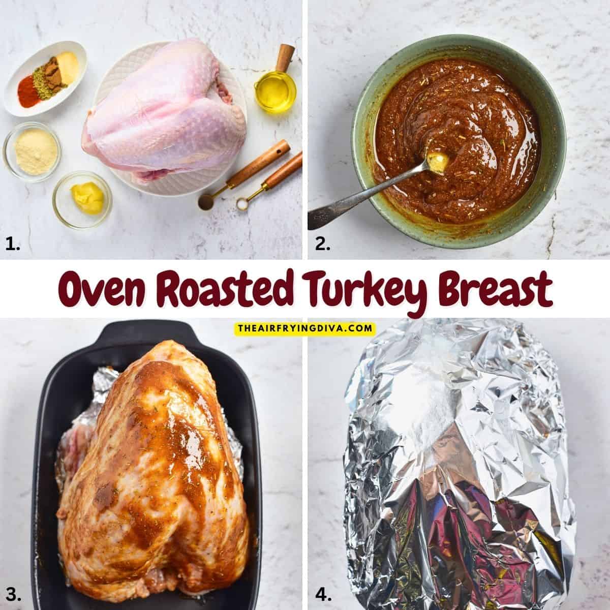 Oven Roasted Turkey Breast, a nearly foolproof recipe for moist and tender turkey bursting with savory flavors.