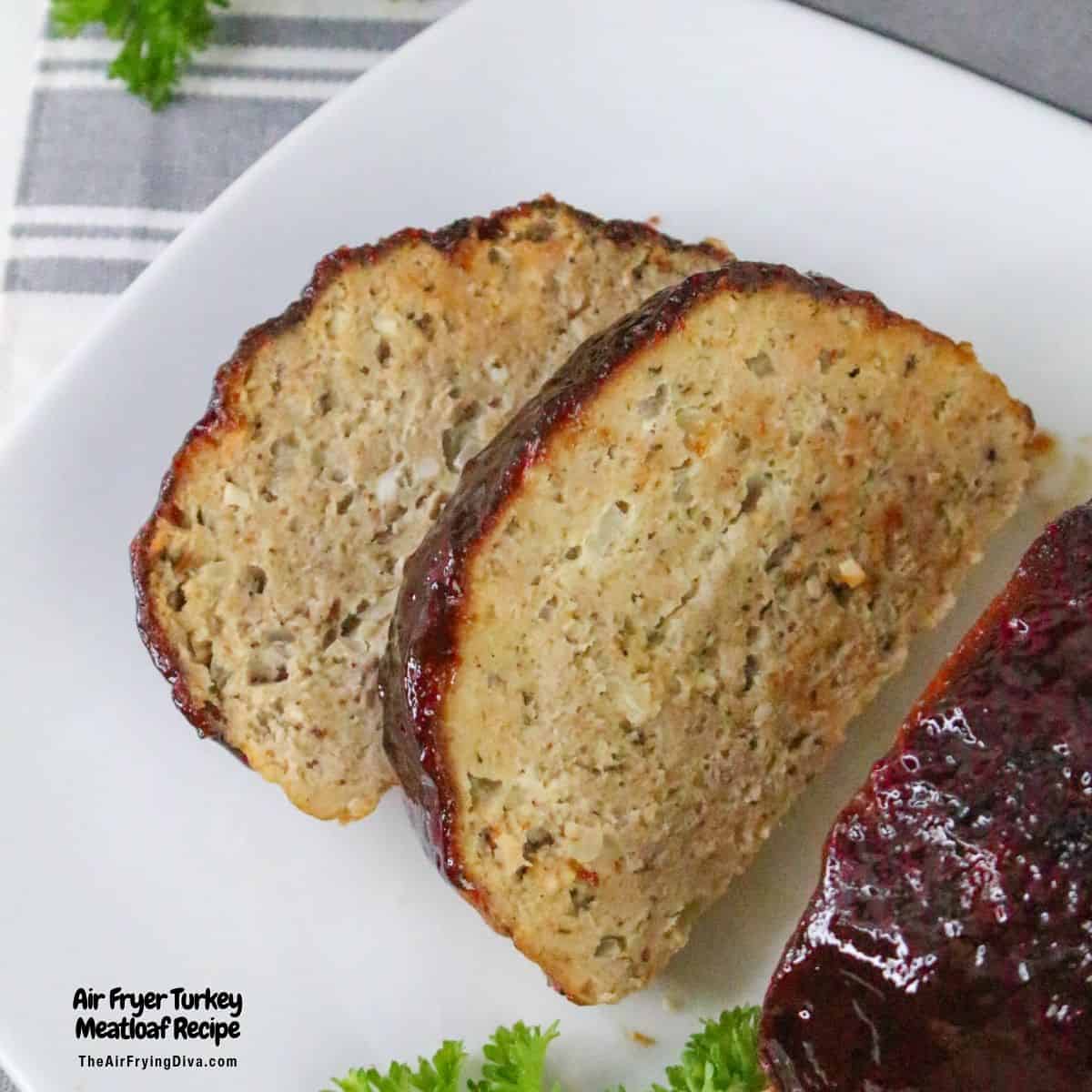 Air Fryer Turkey Meatloaf Recipe, an easy air fried recipe for moist and savory meatloaf made in less than an hour. Air Fryer Turkey Meatloaf Recipe, an easy air fried recipe for moist and savory meatloaf made in less than an hour.