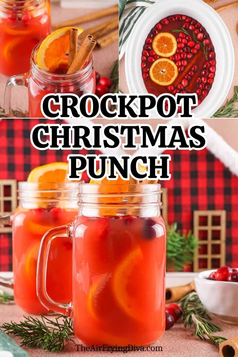 Crockpot Christmas Punch, an easy to prep delicious holiday beverage made with four ingredients and a boozy option. Crockpot Christmas Punch, an easy to prep delicious holiday beverage made with four ingredients and a boozy option.