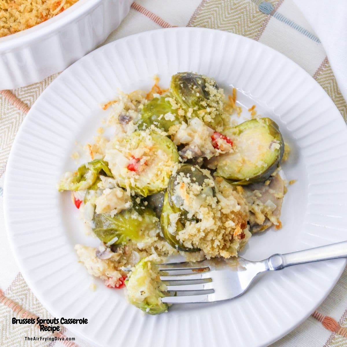 Brussels Sprouts Casserole, a delicious and comforting side dish recipe for savory brussels sprouts in a creamy and cheesy sauce. Brussels Sprouts Casserole, a delicious and comforting side dish recipe for savory brussels sprouts in a creamy and cheesy sauce.