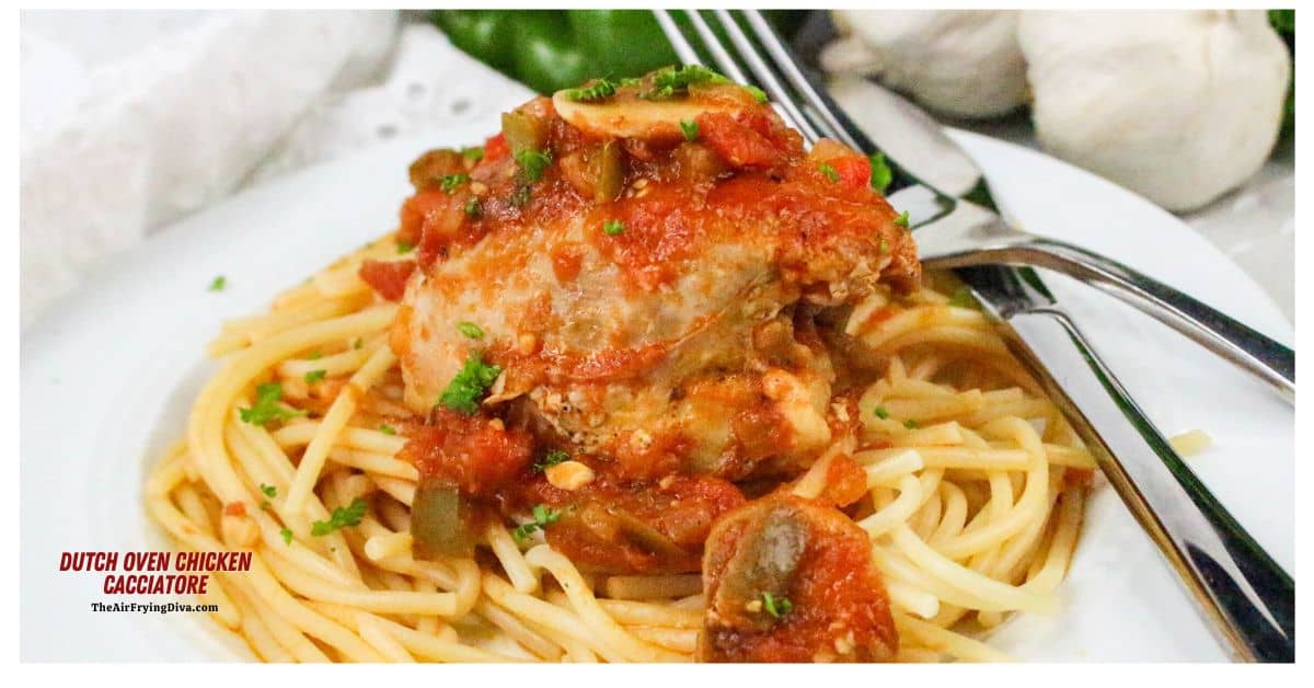 Dutch Oven Chicken Cacciatore, a simple one pot savory and rustic chicken recipe featuring tender chicken thighs cooked in a rich sauce. Dutch Oven Chicken Cacciatore, a simple one pot savory and rustic chicken recipe featuring tender chicken thighs cooked in a rich sauce. Dutch Oven Chicken Cacciatore, a simple one pot savory and rustic chicken recipe featuring tender chicken thighs cooked in a rich sauce.