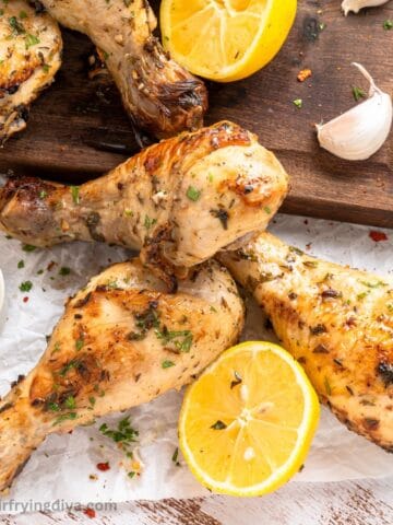 Air Fryer Lemon Garlic Drumsticks