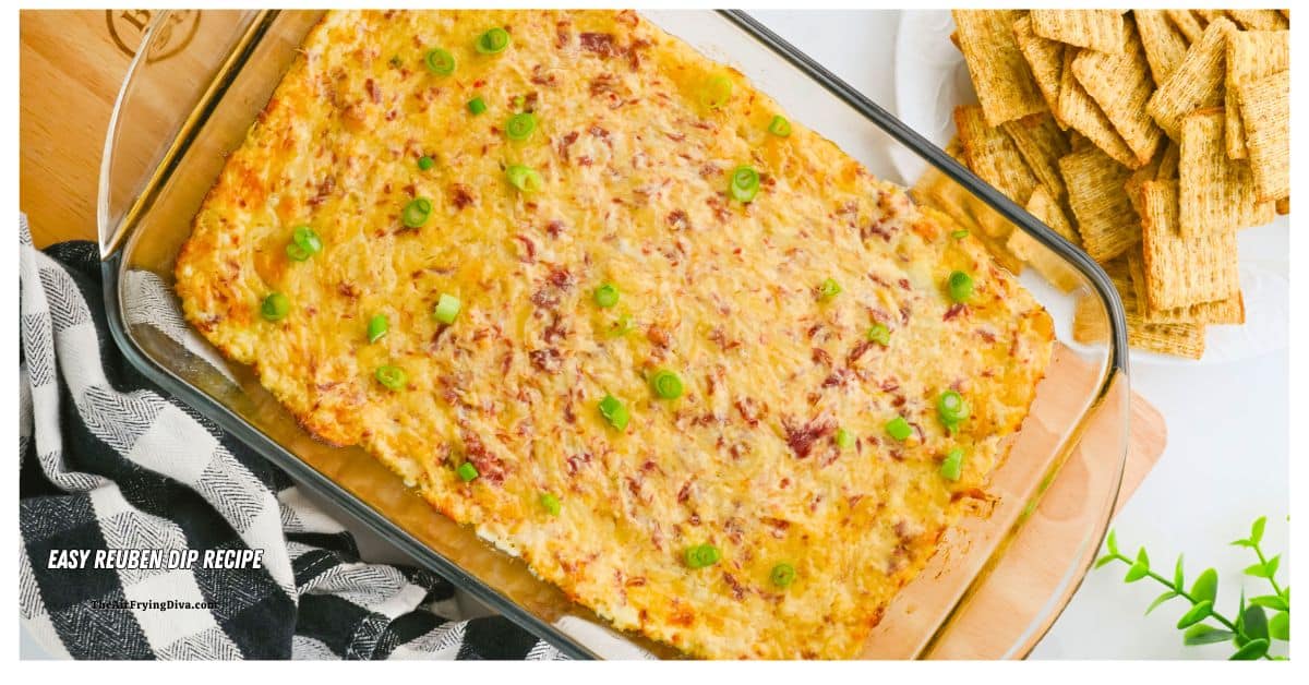 Easy Reuben Dip Recipe, a savory and creamy dip, based on the popular sandwich, oven baked to perfection in about 20 minutes. Easy Reuben Dip Recipe, a savory and creamy dip, based on the popular sandwich, oven baked to perfection in about 20 minutes.