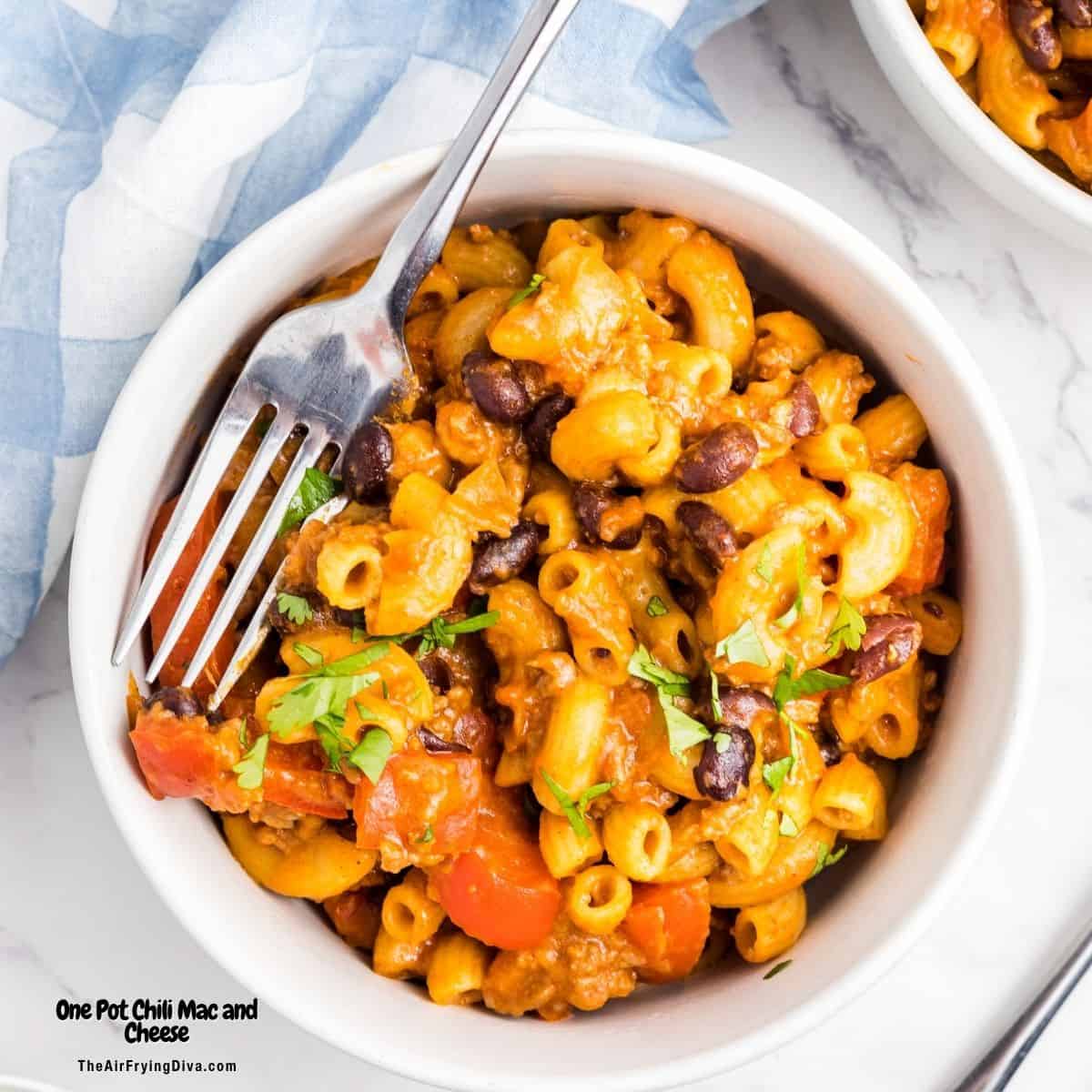One Pot Chili Mac and Cheese, simple comfort food recipe combining together two classics, recipe is made in one pot or dutch oven. One Pot Chili Mac and Cheese, simple comfort food recipe combining together two classics, recipe is made in one pot or dutch oven. https://theairfryingdiva.com/