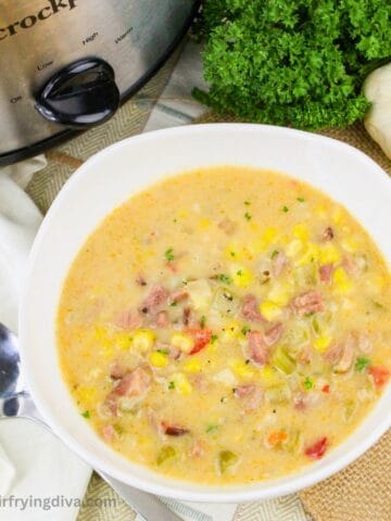 Crockpot Ham and Corn Chowder
