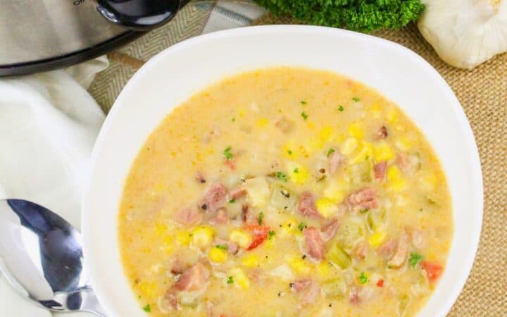 Crockpot Ham and Corn Chowder