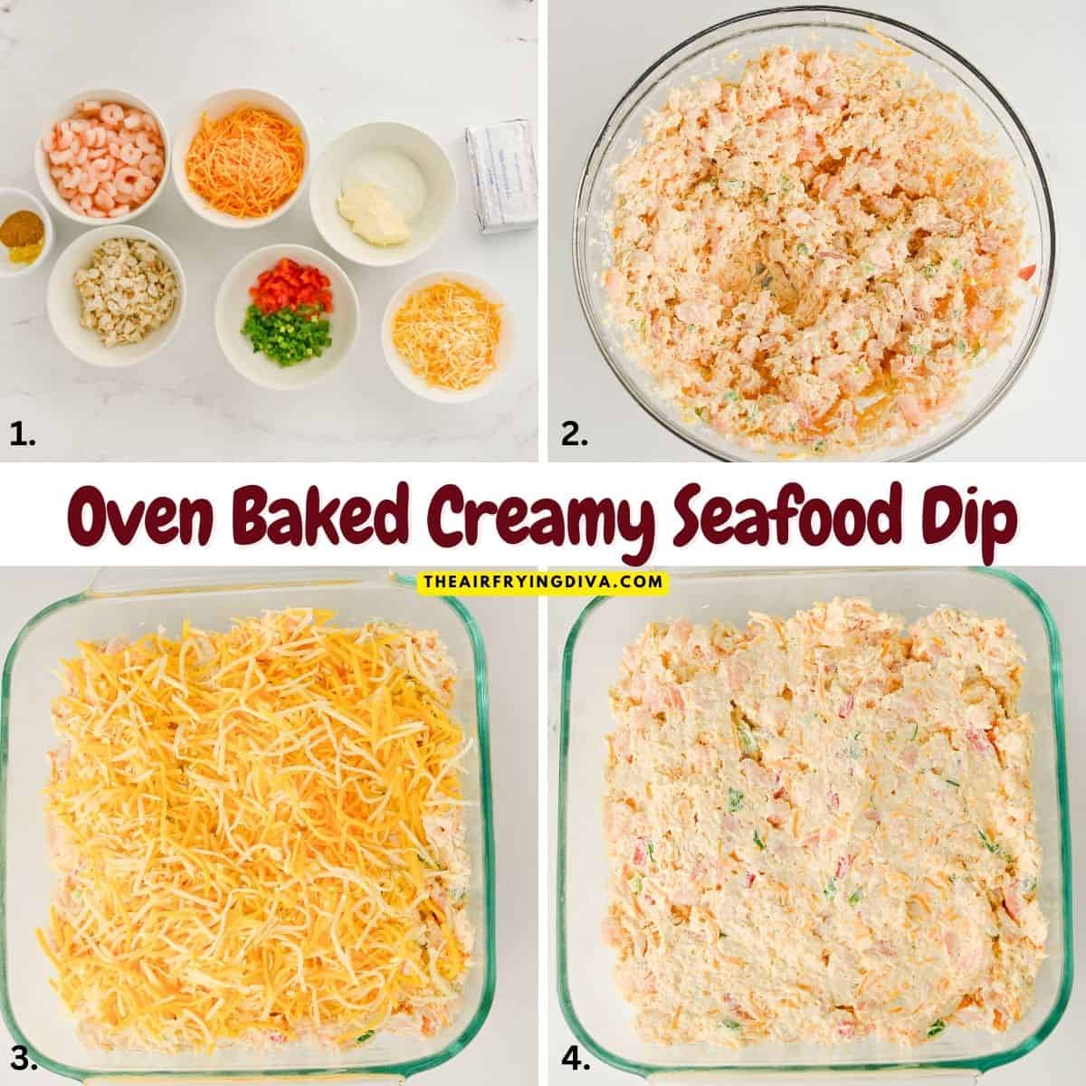 Oven Baked Creamy Seafood Dip Recipe- Packed with tender shrimp, sweet crab meat, and a luscious blend of cream cheese and melted cheeses Oven Baked Creamy Seafood Dip Recipe- Packed with tender shrimp, sweet crab meat, and a luscious blend of cream cheese and melted cheeses