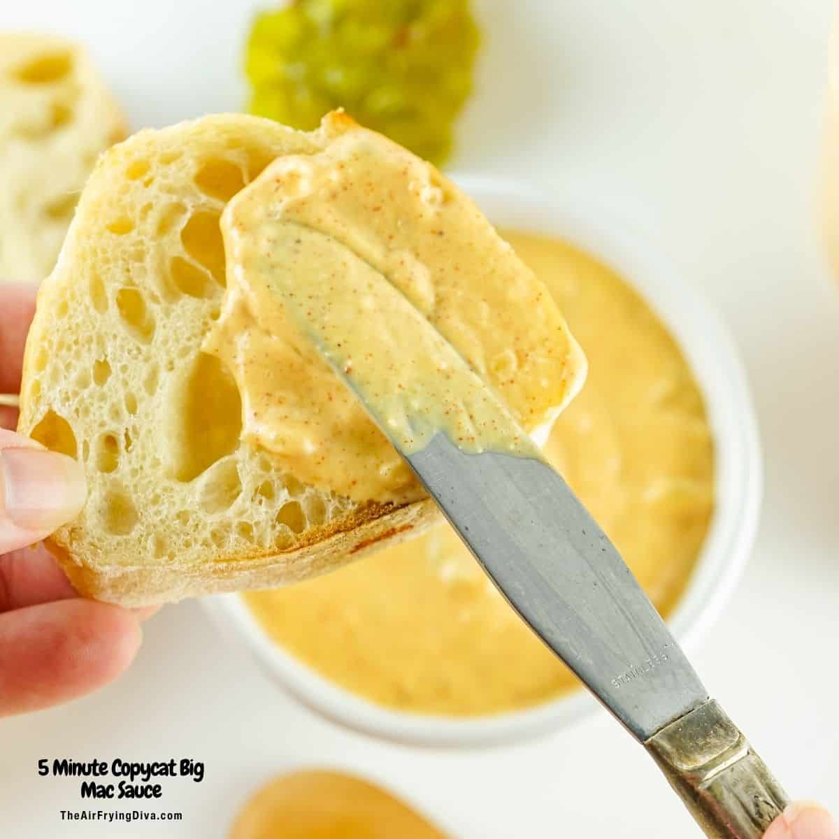 5 Minute Copycat Big Mac Sauce, a simple one bowl condiment recipe for a creamy and tangy sauce for burgers or dipping into. 5 Minute Copycat Big Mac Sauce, a simple one bowl condiment recipe for a creamy and tangy sauce for burgers or dipping into.