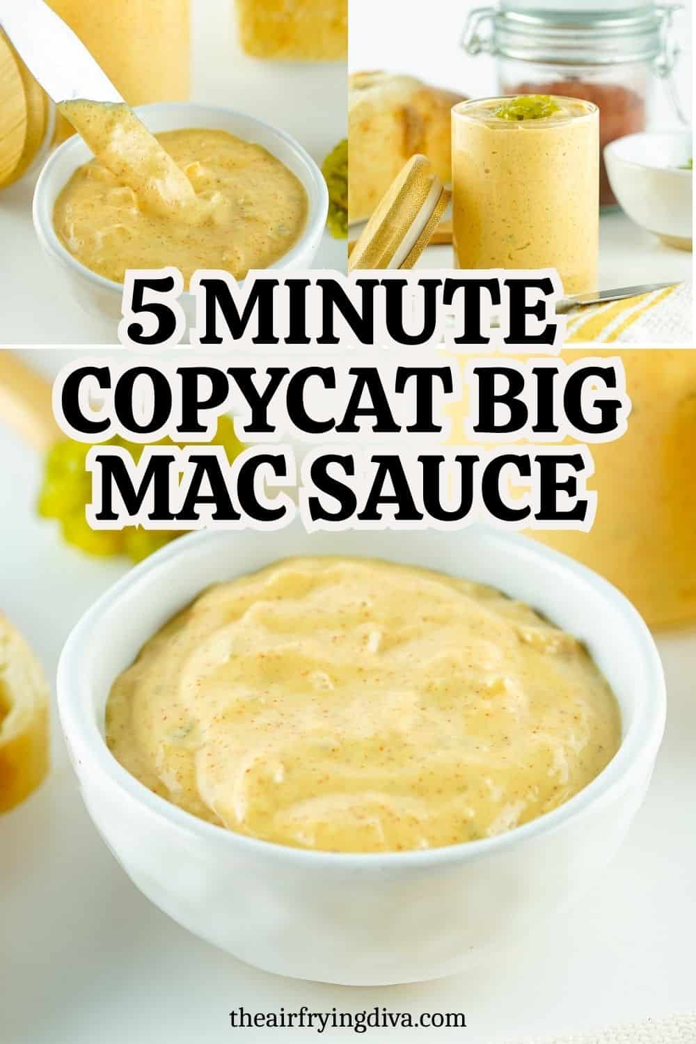 5 Minute Copycat Big Mac Sauce, a simple one bowl condiment recipe for a creamy and tangy sauce for burgers or dipping into. 5 Minute Copycat Big Mac Sauce