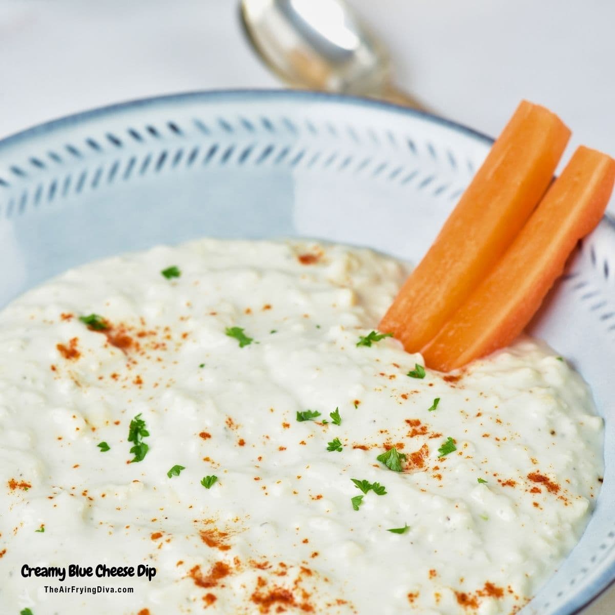 5 minute Creamy Blue Cheese Dip recipe- The essential bold and tangy dip for buffalo wings, wedge salads, and game-day appetizers. 5 minute Creamy Blue Cheese Dip recipe- The essential bold and tangy dip for buffalo wings, wedge salads, and game-day appetizers.