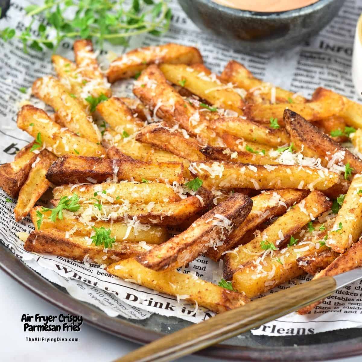 Air Fryer Crispy Parmesan Fries
