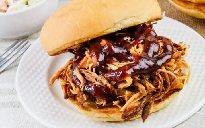 Slow Cooker BBQ Pulled Pork Tenderloin