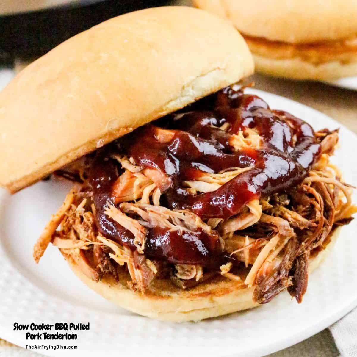 This BBQ Pulled Pork Tenderloin recipe has the perfect blend of smoky, sweet, and savory comfort food. Slow cooked to a juicy perfection This BBQ Pulled Pork Tenderloin recipe has the perfect blend of smoky, sweet, and savory comfort food. Slow cooked to a juicy perfection