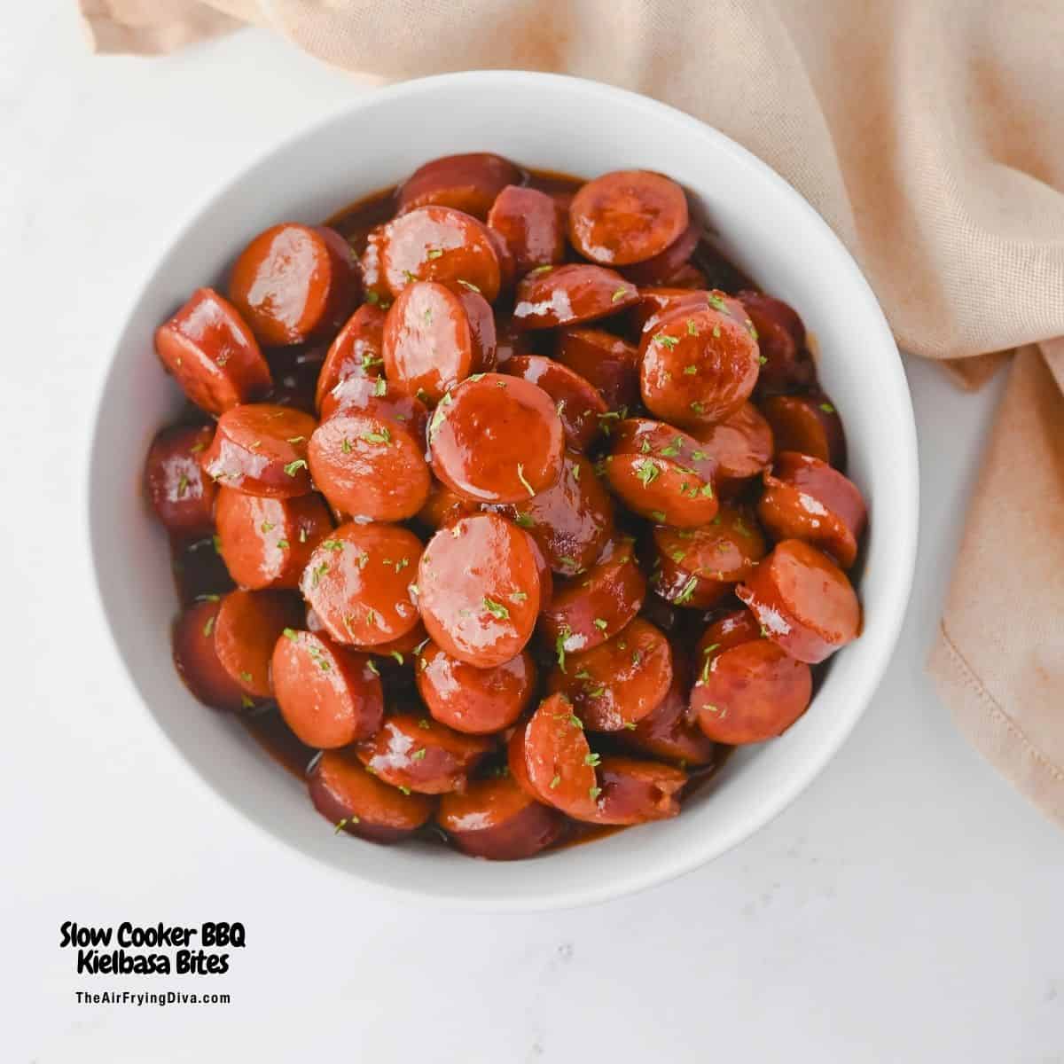 Slow Cooker BBQ Kielbasa Bites