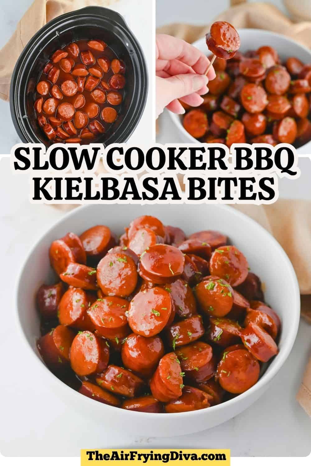 Slow Cooker BBQ Kielbasa Bites, a foolproof 4 ingredients recipe for sweet and savory smoked Polish sausage made in a crockpot. Slow Cooker BBQ Kielbasa Bites, a foolproof 4 ingredients recipe for sweet and savory smoked Polish sausage made in a crockpot.