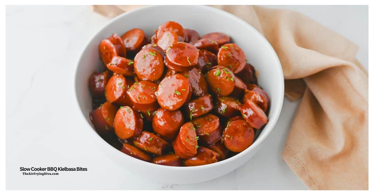 Slow Cooker BBQ Kielbasa Bites, a foolproof 4 ingredients recipe for sweet and savory smoked Polish sausage made in a crockpot. Slow Cooker BBQ Kielbasa Bites, a foolproof 4 ingredients recipe for sweet and savory smoked Polish sausage made in a crockpot.